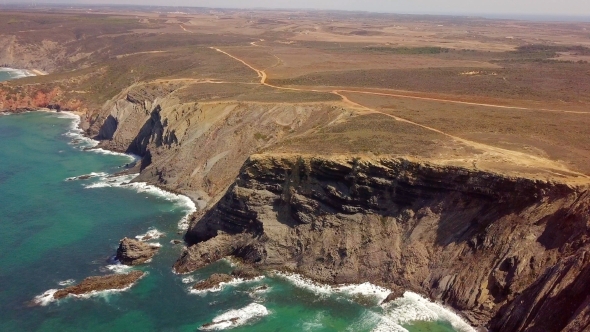 Cliffy Coastline of Tropical Country