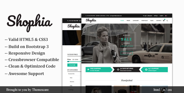 Shophia - Shop HTML5 Responsive Template