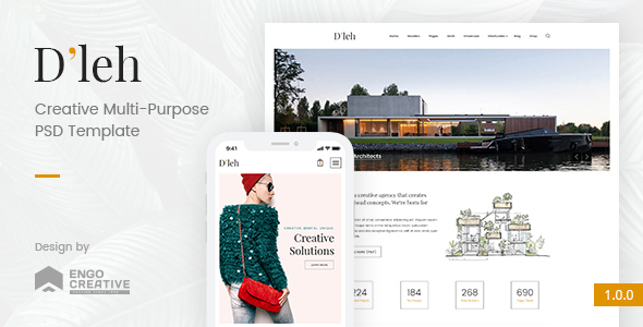 D’leh – Creative Multi-Purpose PSD Template – 0 Sold!