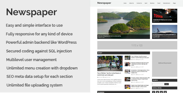 Newspaper - Responsive Newspaper CMS Script
