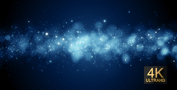 Particles Blue Background