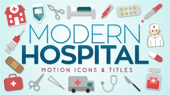 Modern Hospital Icons & Titles alt