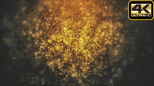 Cinematic Golden Particles Loop