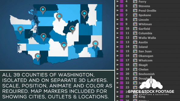 Washington Map Kit