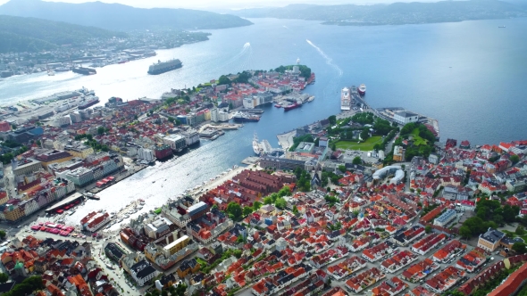 Bergen Is a City and Municipality in Hordaland on the West Coast of Norway