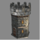 Battle Tower - Low Poly Game Asset - 3DOcean Item for Sale