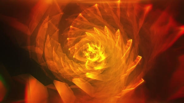 Orange Abstract Hypnotic Background