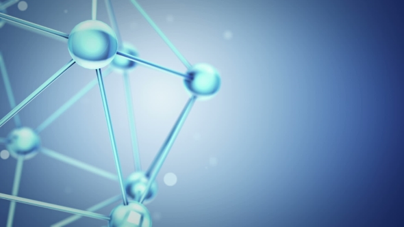 Atom Molecule Model From Crystal Glass alt