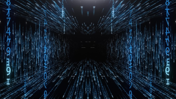 Blue Corridor From the Matrix Code