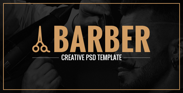 Barber - A Creative Landing Page PSD