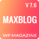 MaxBlog - Flat News Magazine Blog WP - ThemeForest Item for Sale
