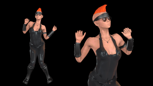 Punk Girl Dancing alt