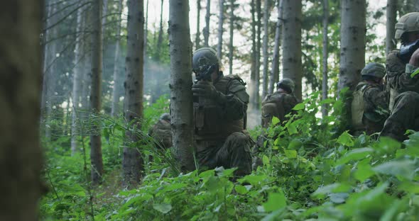 Special Forces Soldiers with Rifle