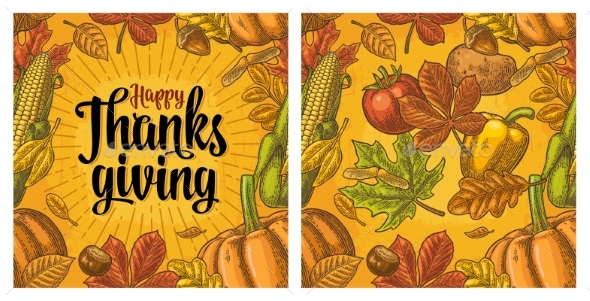 Seamless Pattern for Thanksgiving Day