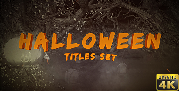 Halloween Titles Set