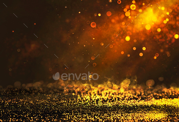 cused Background With glowing Stars. Blurred Bokeh. Blurred background