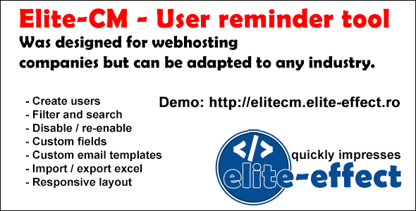 Elite-CM - User reminder tool (v.2.1)