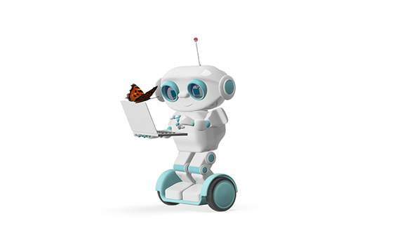3D Robot and Butterfly