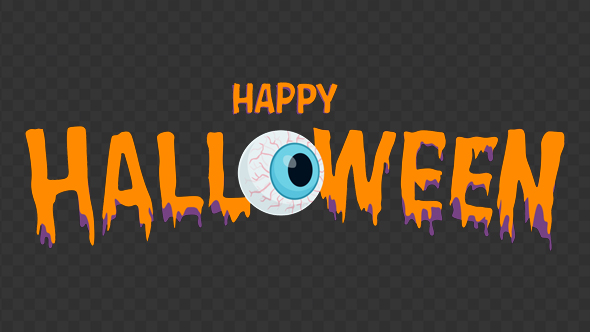 Happy Halloween Animation Text