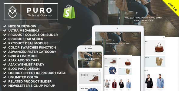 Puro -  Responsive Shopify Theme (Sections Ready)