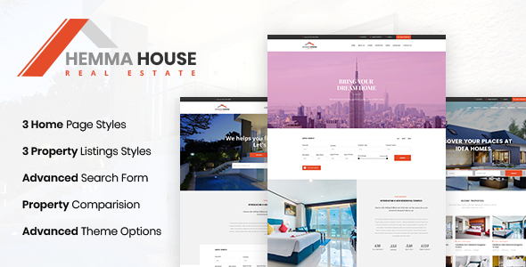 Hemma - Real Estate PSD Template