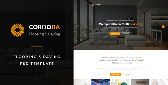 Cordoba : Flooring & Paving PSD Template