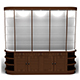 Cabinet with glass shelves - 3DOcean Item for Sale