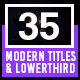 35 Modern Titles and Lower Thirds - VideoHive Item for Sale