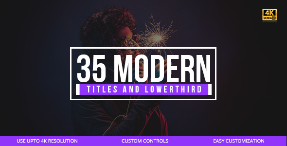 35 Modern Titles and Lower Thirds