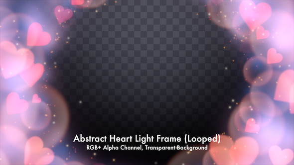 Abstract Heart Light Frame