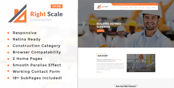 Right Scale - Construction Business HTML Template