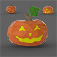 Halloween Pumpkin Low Poly - 3DOcean Item for Sale