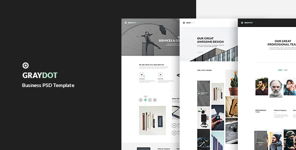 GRAYDOT – Business PSD Template – 0 Sold!