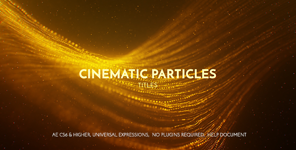 Cinematic Particles Titles alt