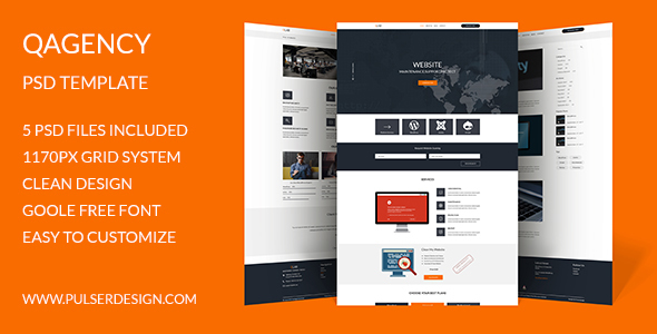 QAgency PSD Template