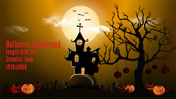 Halloween Background – Haunted House