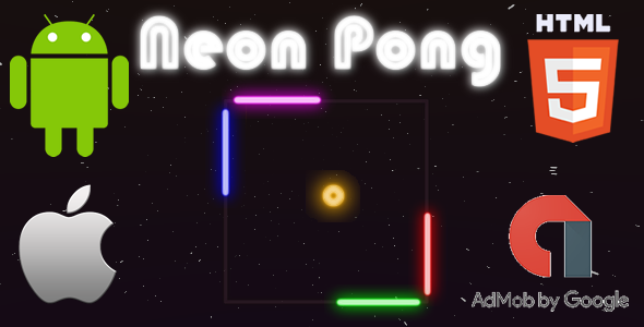 Neon Pong - HTML5 Game