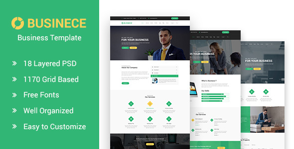 Businece- Business and Consulting PSD Template