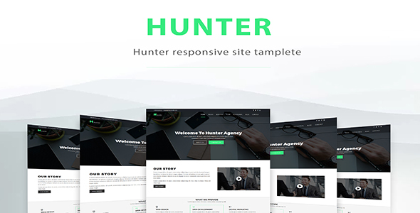 Hunter-One Page Resonsive Template