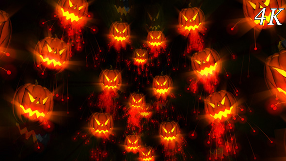 Flame Pumpkin 4k 03