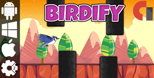 Birdify - HTML5 Game + Admob (Construct 2 - CAPX)