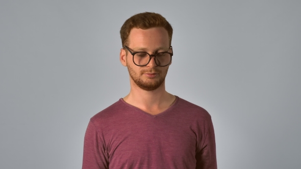 Redhead Male Glasses