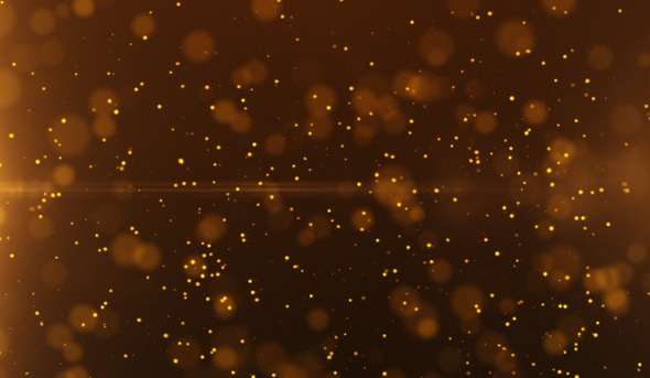 Gold Light Particle Background