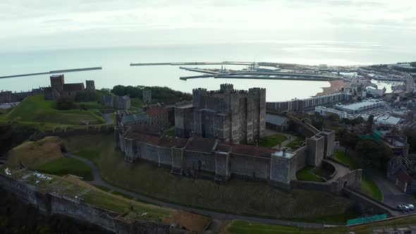 Aerial View of the Dover Castle