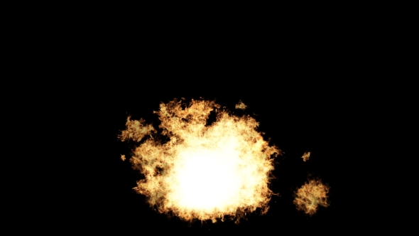 Realistic Explosion and Blasts on Black alt