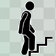 Stick Figure Walking On Stairs - VideoHive Item for Sale