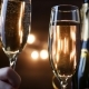 Toasting Champagne with Holiday Bokeh Blinking Background - VideoHive Item for Sale