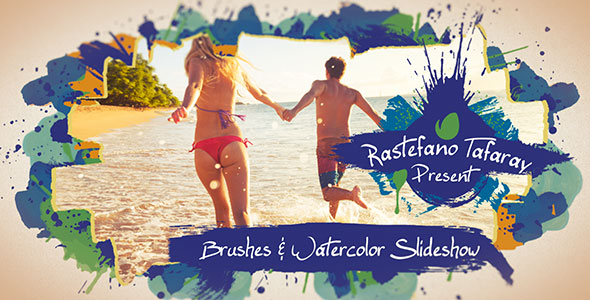 Brushes & Watercolor Slideshow alt