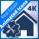 Real Estate Animated Icon Set | Alpha 4K - VideoHive Item for Sale