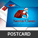 Santa Christmas Sermon Postcard Template - GraphicRiver Item for Sale